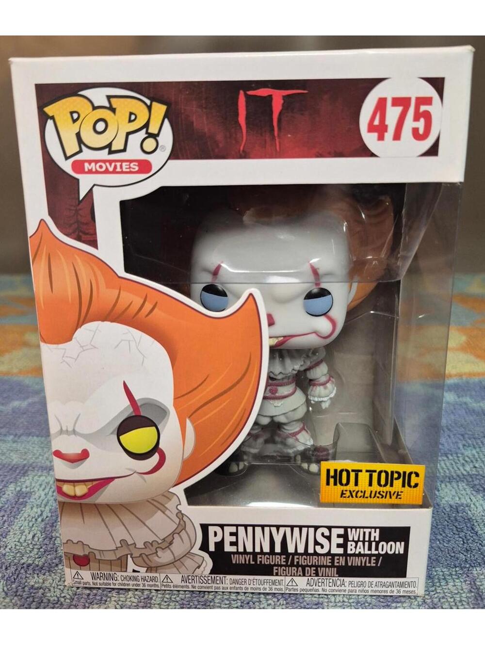 Funko Pop! Movies Pennywise with Balloon Vinyl Figure #475